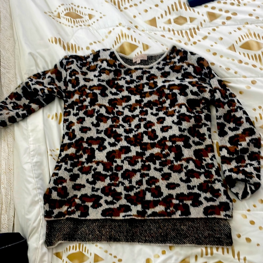 Oversized Cheetah print Sweater